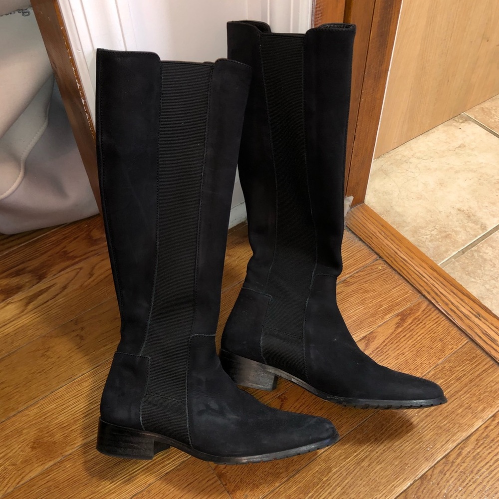 L. K. Bennett Tall Black Suede Boots